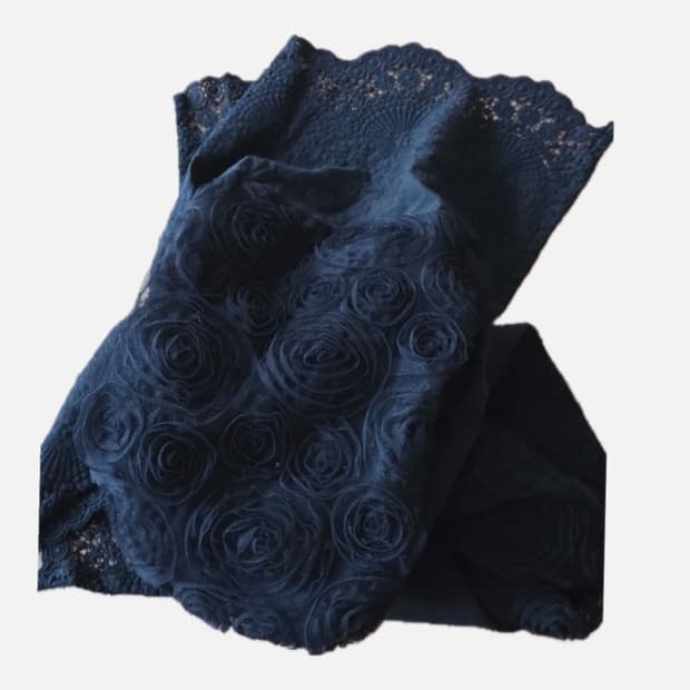 오리엔탈 장미 디테일 머플러