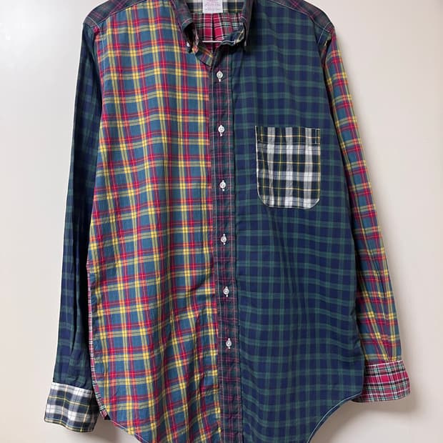 브룩스 브라더스 made in USA 체크셔츠