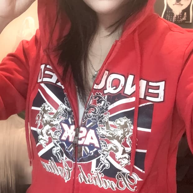 ASK vintage 후드집업 갸루 y2k american 펑크 고딕