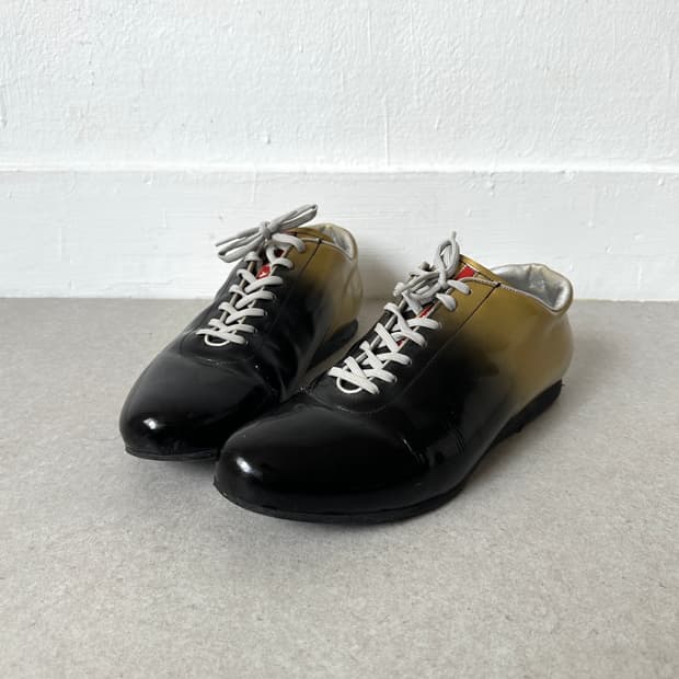 프라다 스포츠 07AW 옴브레 페이던트 레더 스니커즈