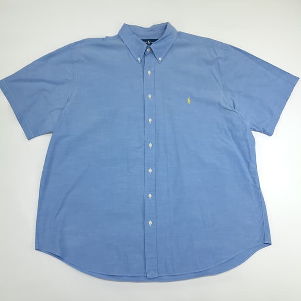 Co554 2XL Big 폴로 랄프로렌 스카이블루 반팔 셔츠 남방