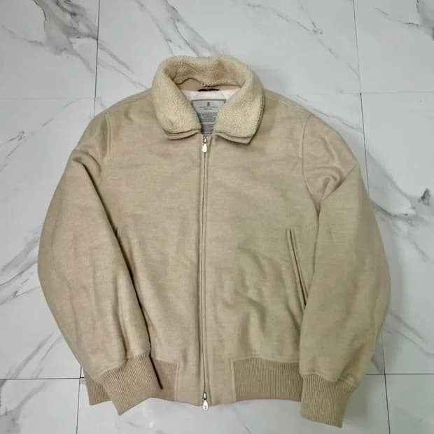 브루넬로 쿠치넬리 캐시미어 시어링 경량 패딩 자켓 48