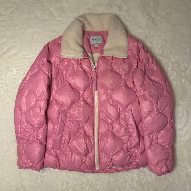 쥬시꾸뛰르 골프 핫 핑크 다운 패딩