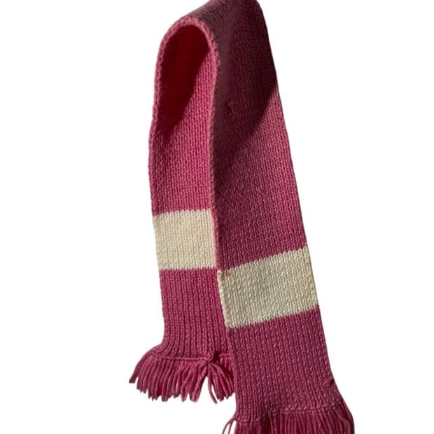 빈티지 핑크 머플러