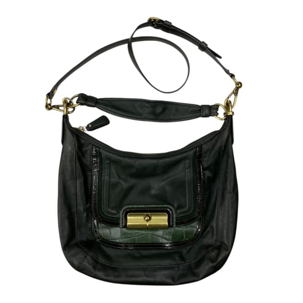 코치 00‘s 카키 레더백 3way