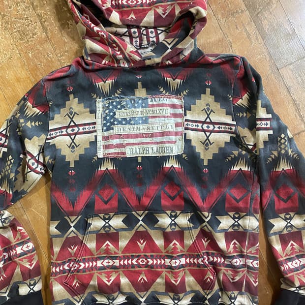 랄프로렌 데님 앤 서플라이 후드티 L