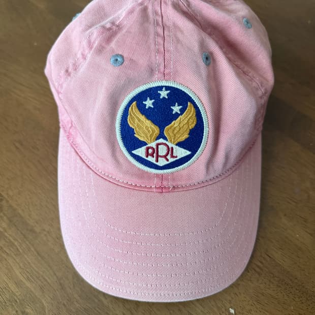 RRL 플라잉 타이거즈 패치 볼캡 핑크