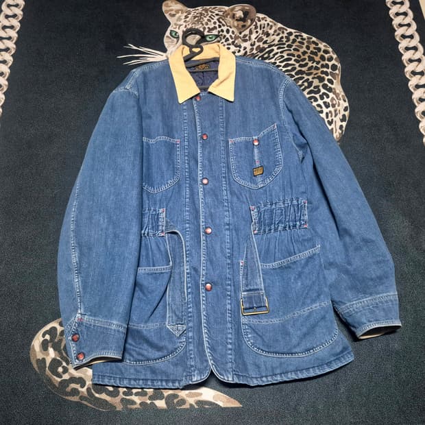 캐피탈 23F/W 8oz 프로펠러 커버올 데님자켓 L 정품