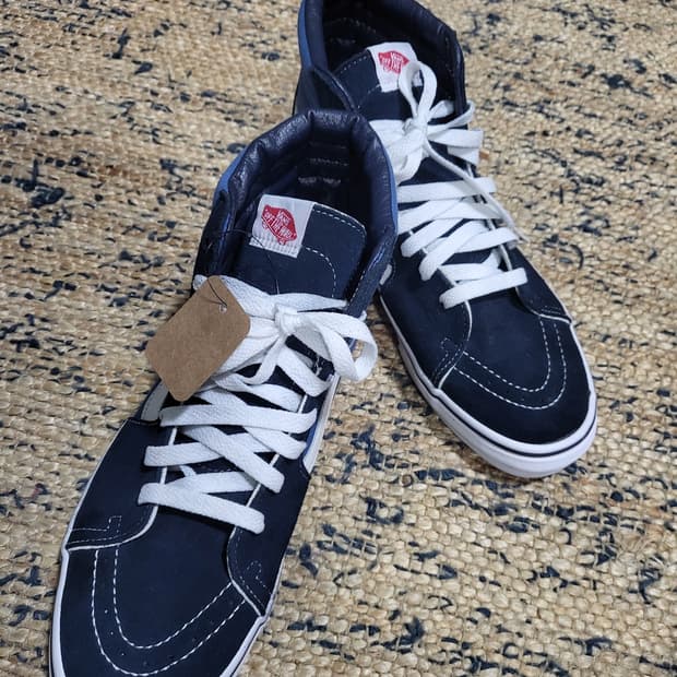 Vans 반스 스케이트 하이 신발 - 네이비/화이트