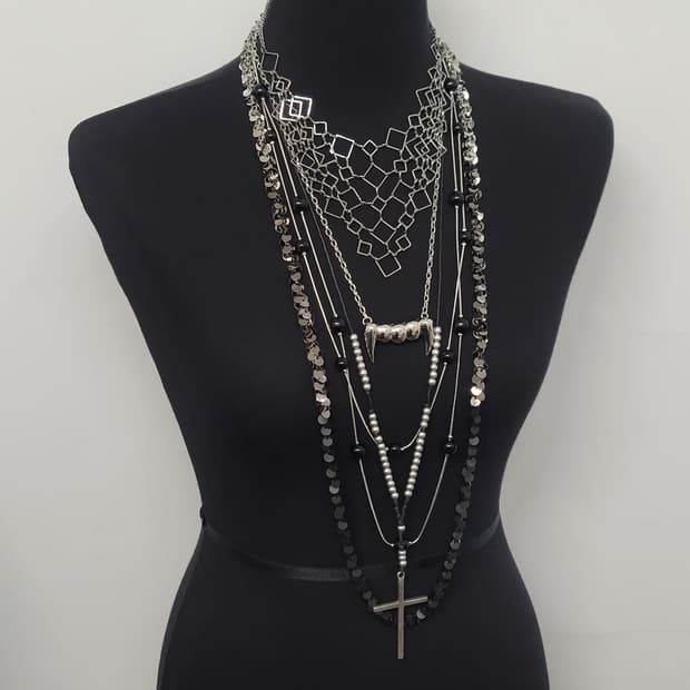 cross necklace set
