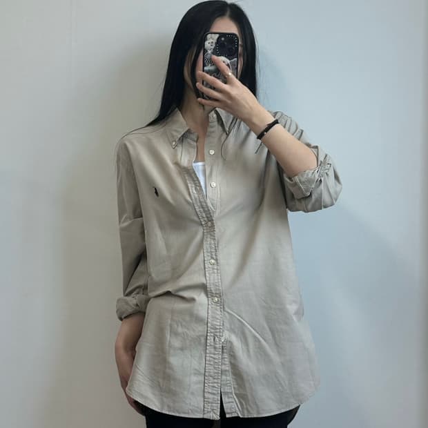 폴로 랄프로렌 신형 베이지 솔리드 셔츠