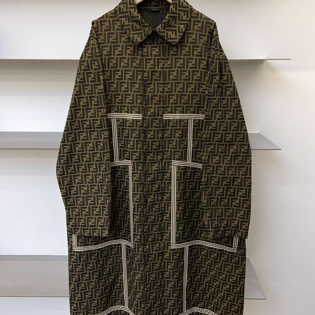 펜디 18fw FF 모노그램 트렌치 코트