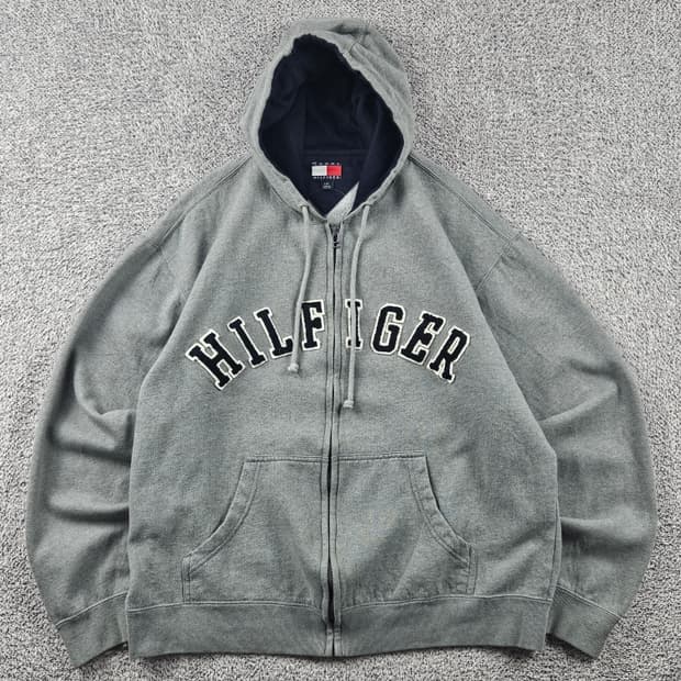 타미힐피거 부클 스펠아웃 스웻 후드집업 ( L ) / 11319