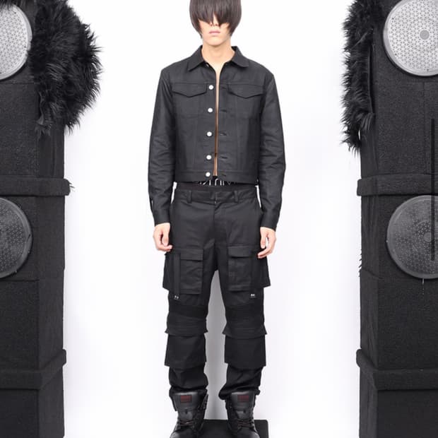 yyyy 코팅 트러커 자켓