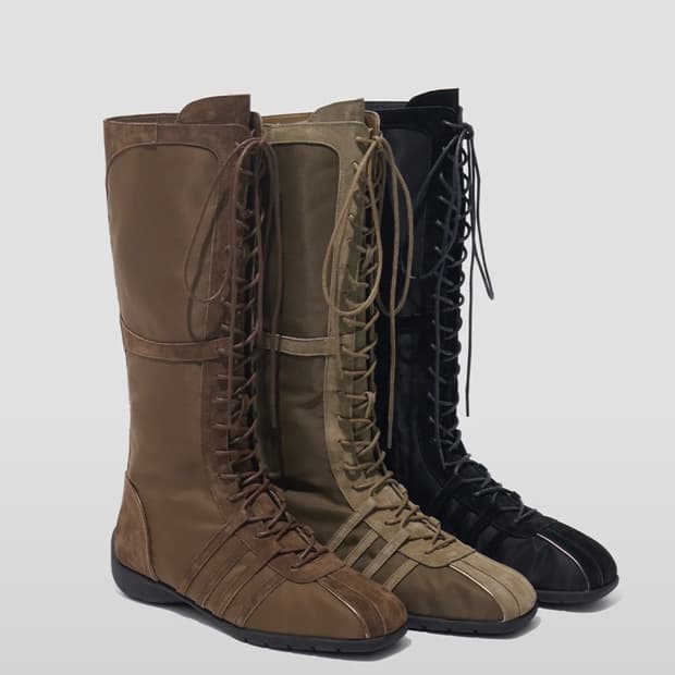 락피쉬언더웨어 BLISS LACEUP LONG BOOTS 블랙/240