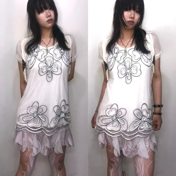white floral fairy set