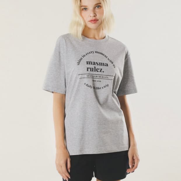 마스마룰즈 circle symbol cool cotton T-shirt