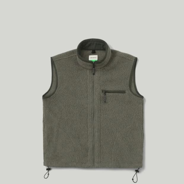 (구매) 카키스 쉐르파 집업 베스트 그레이 M사이즈