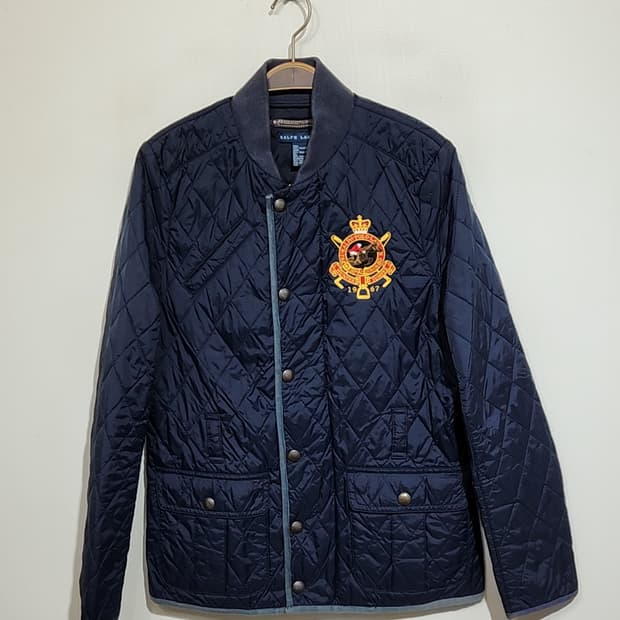 (L) 랄프로렌 폴로 퀼팅자켓 네이비 누빔점퍼 캐주얼 