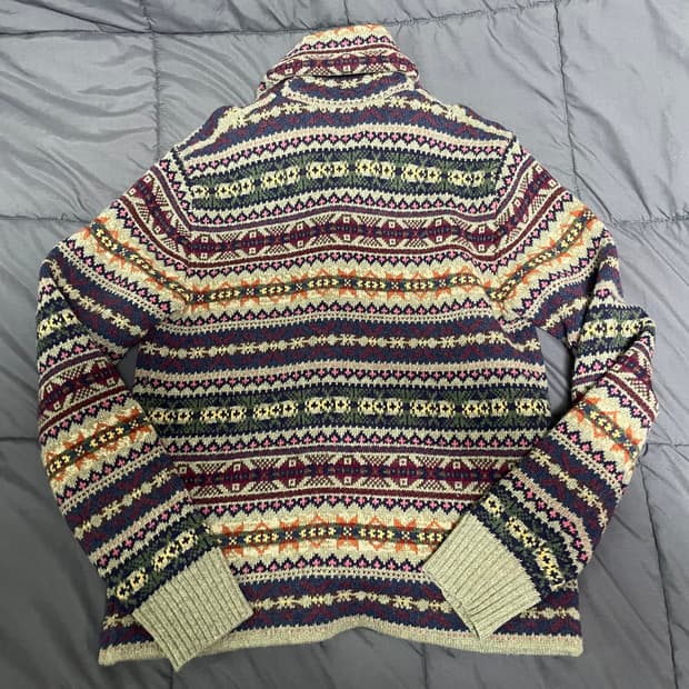 RRL 더블알엘 페어아일 울 캐시미어 가디건 L