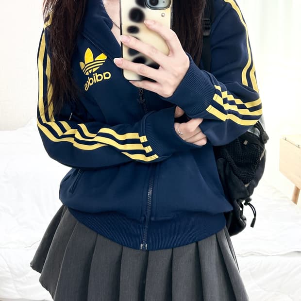 아디다스 플락 네이비 후드 져지