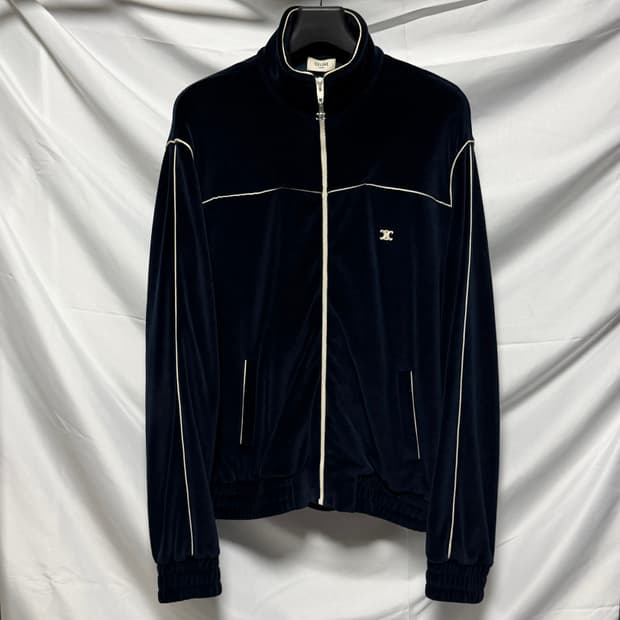 [S+급/L] 셀린느 트리오페 벨벳 트랙 자켓 집업