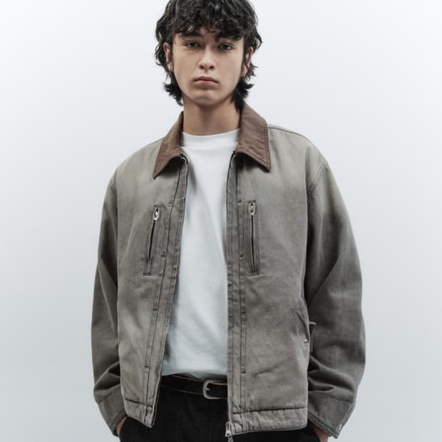 [M] 인사일런스의 워시드 데님 워크 자켓