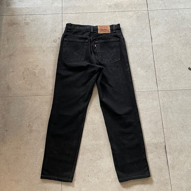리바이스 550 블랙 데님 팬츠바지