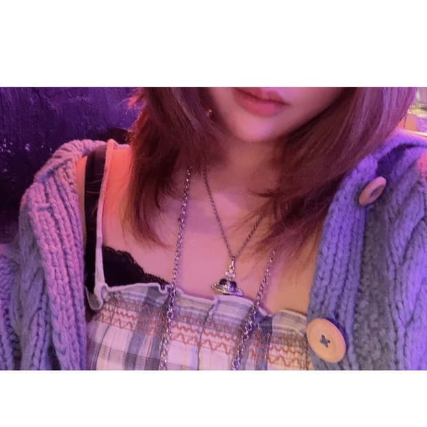 소라색 니트가디건 모리걸☃️