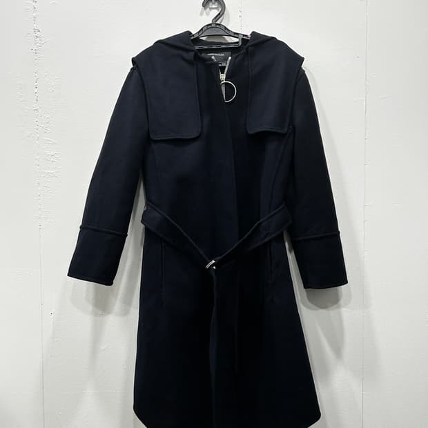 세드릭샬리에  울캐시미어 네이비 집업 후드 코트 66