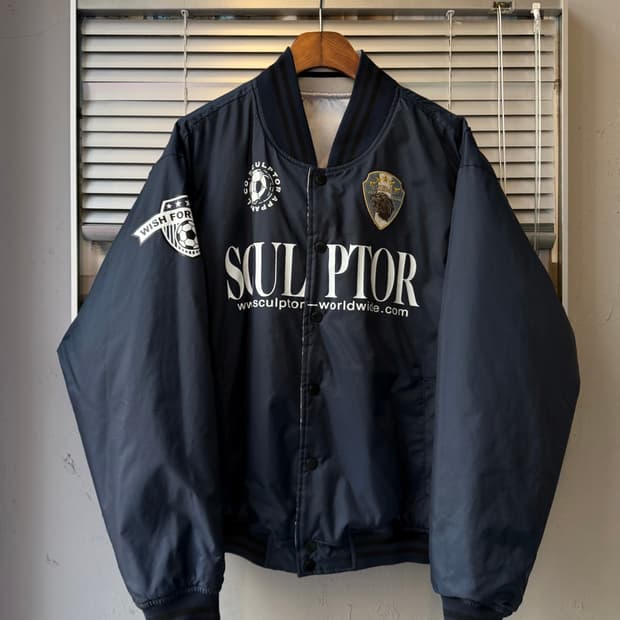SCULPTOR reversible stadium jacket