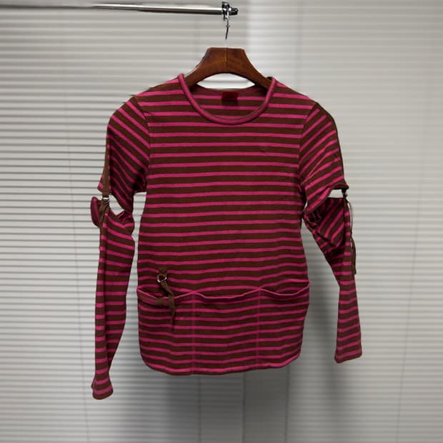 algonquins 스트라이프 파츠 티셔츠