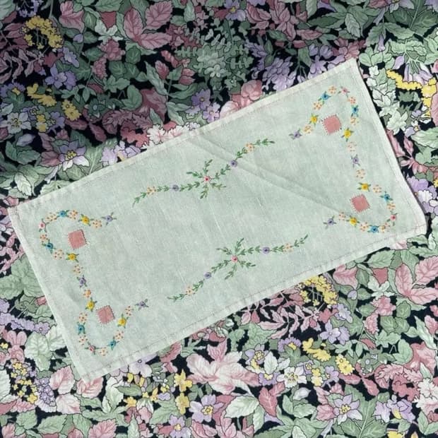 빈티지 손자수 샌드위치 도일리