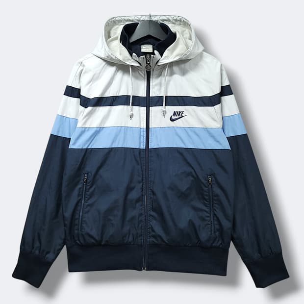 [M] 나이키 배색 올드스쿨 윈드러너 후드 우븐 바람막이