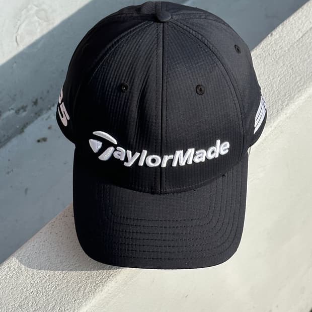[F] 테일러메이드 로고 블랙 볼캡 모자 골프