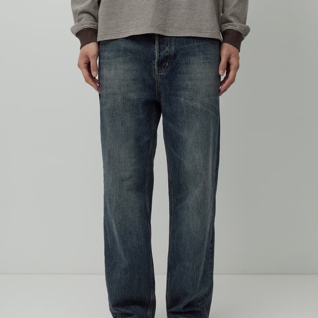 [2] 러프사이드 5p 데님 팬츠 유즈드 블루