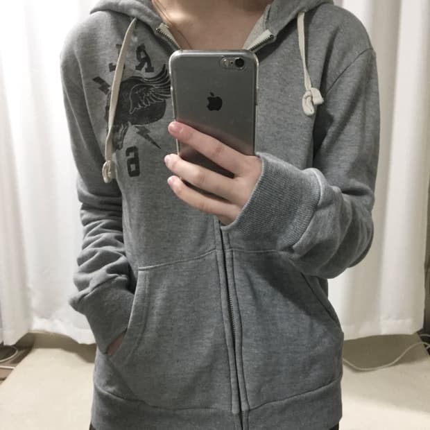 폴로 랄프로렌 데님앤서플라이 그레이 스컬 후드집업