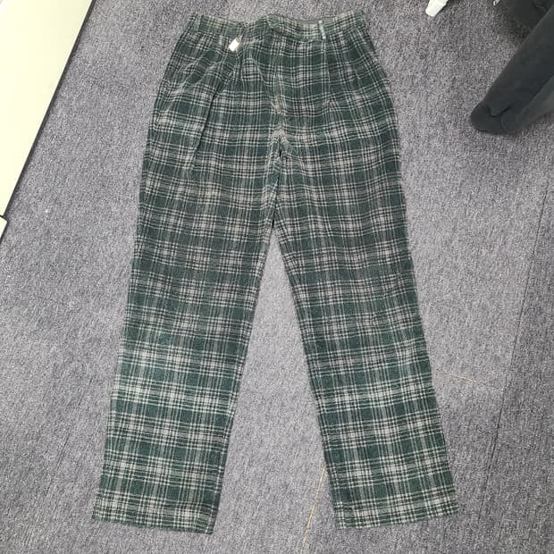 빈티지 아디다스 코듀로이 체크팬츠