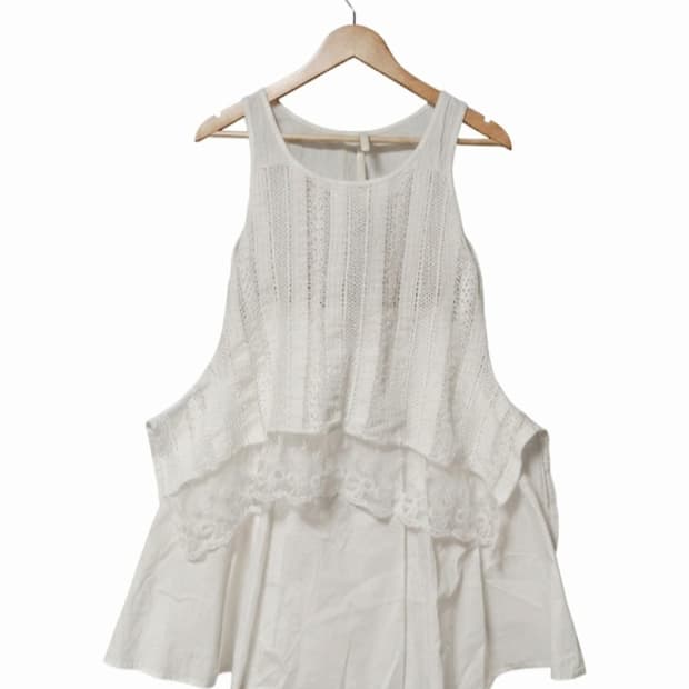 보헤미안 화이트 드레이프 set