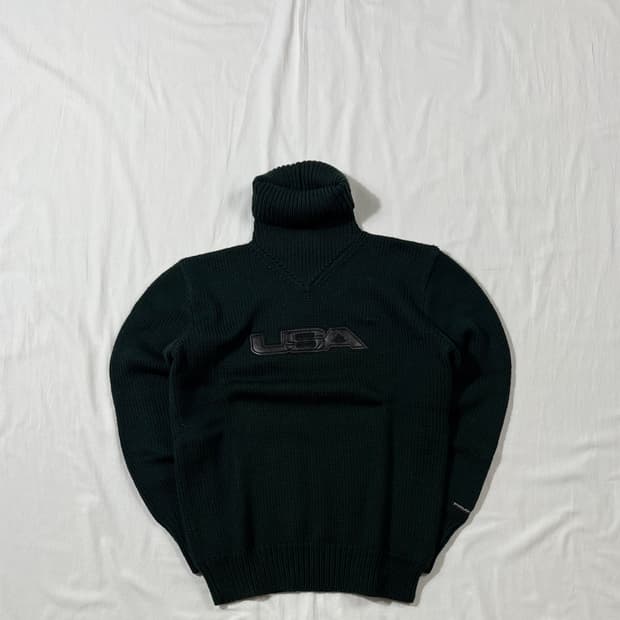 데드스탁 90‘s 폴로스포츠 polo sport usa 로고 목폴라 니트