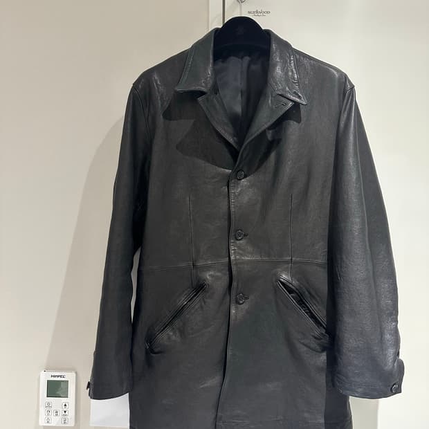 유스 워시드 레더 자켓