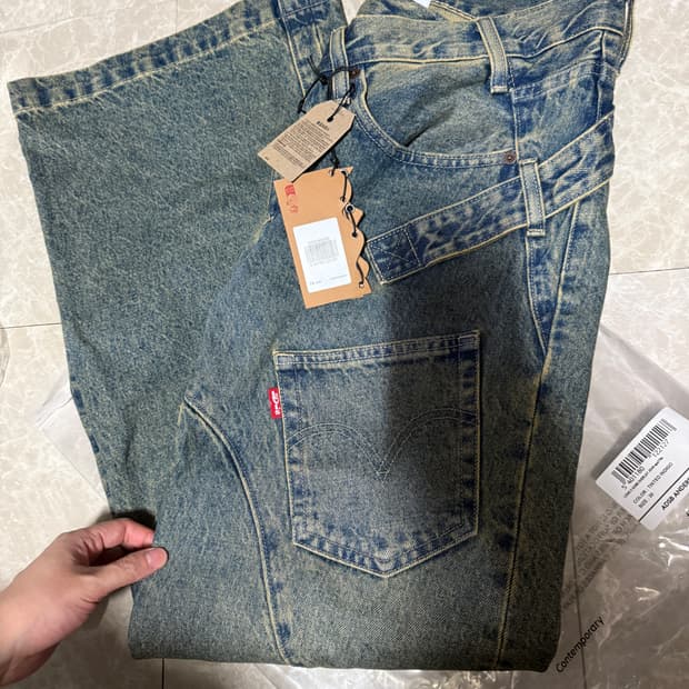 30사이즈 리바이스 앤더슨벨 우먼 오버레이 진 틴티드 인디고