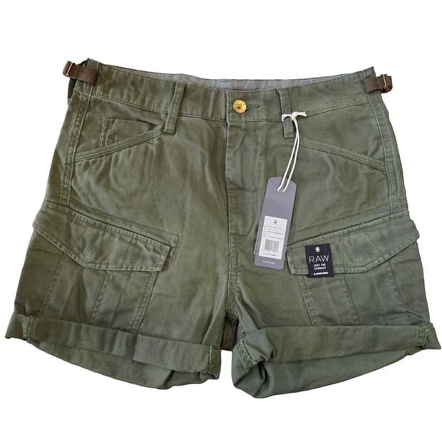 G-STAR RAW 카고 반바지 올리브 그린(23/24/25/26)