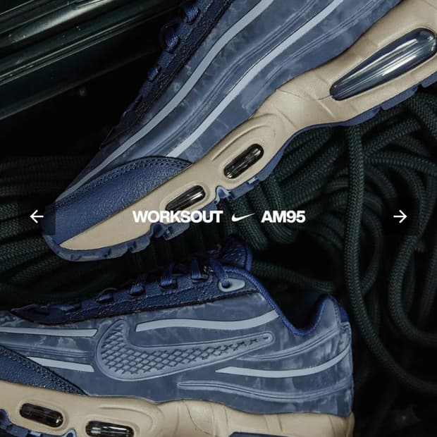 웍스아웃 x 나이키 에어 맥스 95 썬더 블루