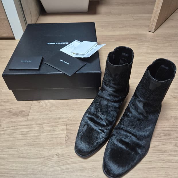 (42)생로랑 와이어트 40 송치 첼시 부츠