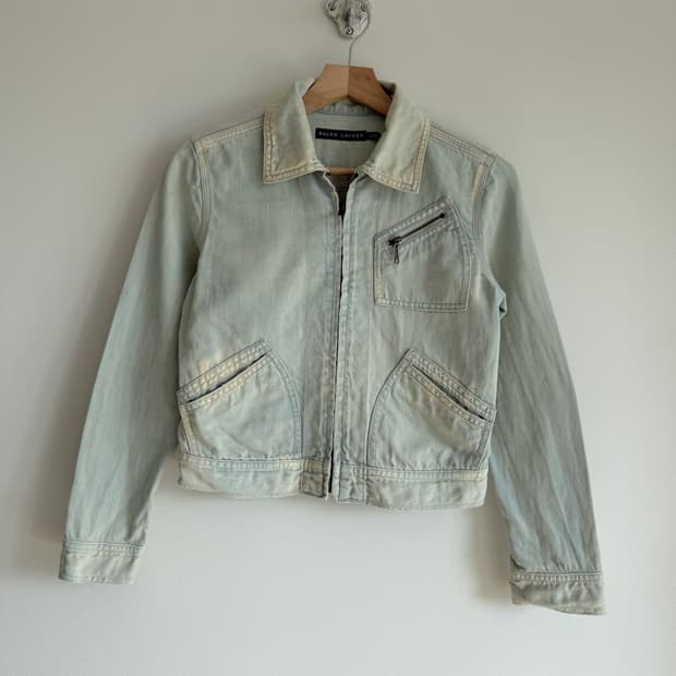 랄프로렌(Ralph Lauren) 데님 자켓(TALON zip)