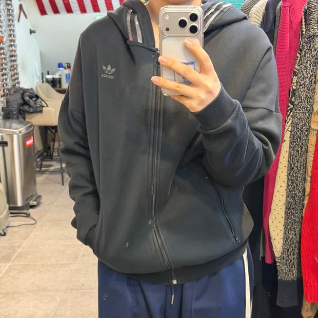 [NO.9] 아디다스 검은색 후드집업