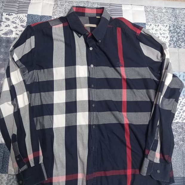버버리 체크셔츠 xxl(실용 105)