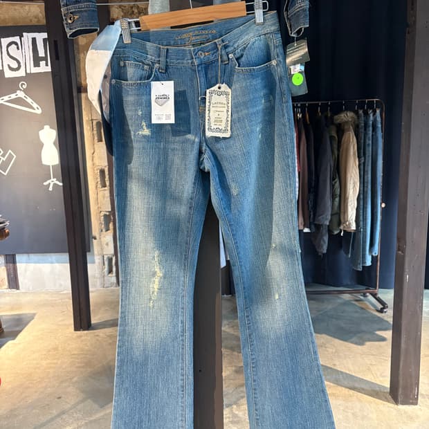 폴로 로렌 시드니 로우라이즈 부츠컷 데님팬츠