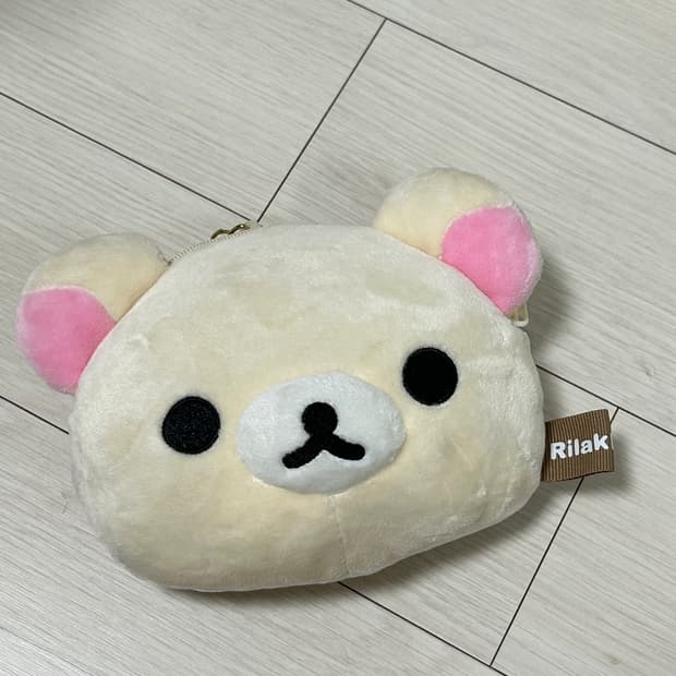 코리락쿠마 머리 인형 키링 